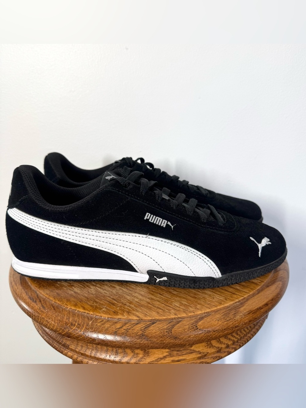 PUMA Bella Donna Speed Cat Suede Black Low Profile Sneaker Shoes Women’s Size 9 - Picture 6 of 14